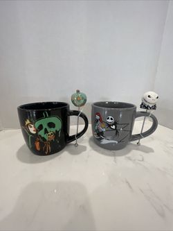 Disney Villains Maleficent & Evil Queen Mugs With Stirrer.