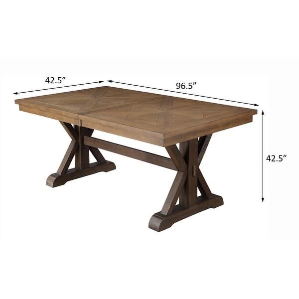 Pascaline dining table (Compared $1,225) minor scratches but easy to restore (2 Free Vases Flowers)