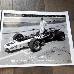 NASCAR signed photos Indianapolis official photos postcards driver cards programs