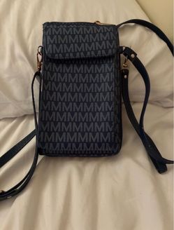 MKF Crossbody Bag Black Gray Gold