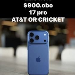 $850   IPHONE 17 Pro  + 2 Cases And Screen Protector 