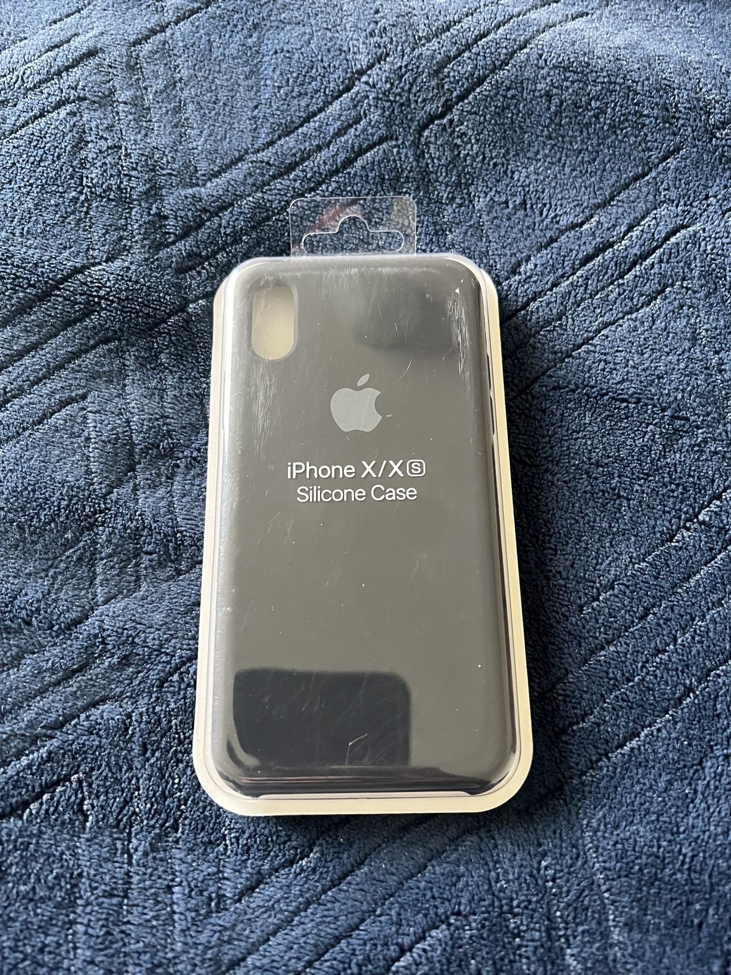 iPhone X XS Silicon  Case Black New