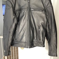 Milwaukee Leather MLM1560 Men's Black Long Body and Vented Motorcycle Leather Jacket