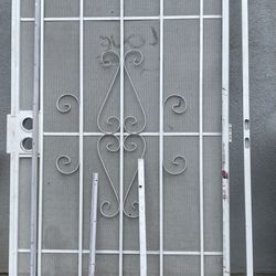 White Metal Security Door