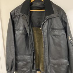 German Police Motorcycle Leather Jacket 