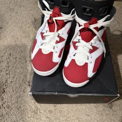 Jordan 6 Retro carmine -size 8men - $170