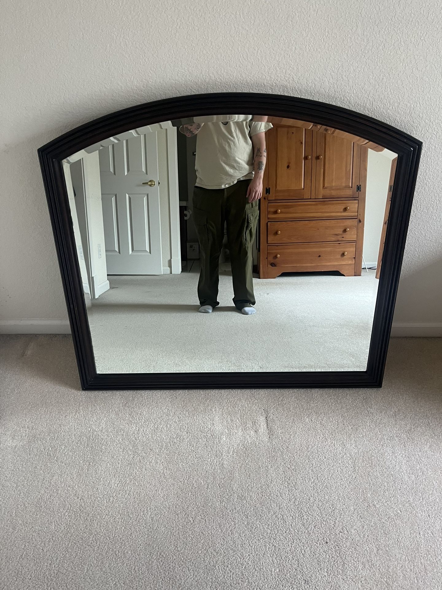 Large Arched Dresser Mirror