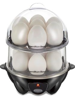 Hamilton Beach 3-in-1 Electric Hard Boiled Egg Cooker 25508G