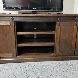 $400 65” Solid Wood barn style TV stand /Media Center/Media Console