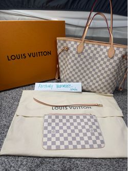 Louis Vuitton Neverfull MM Damier Azur Rose Ballerine