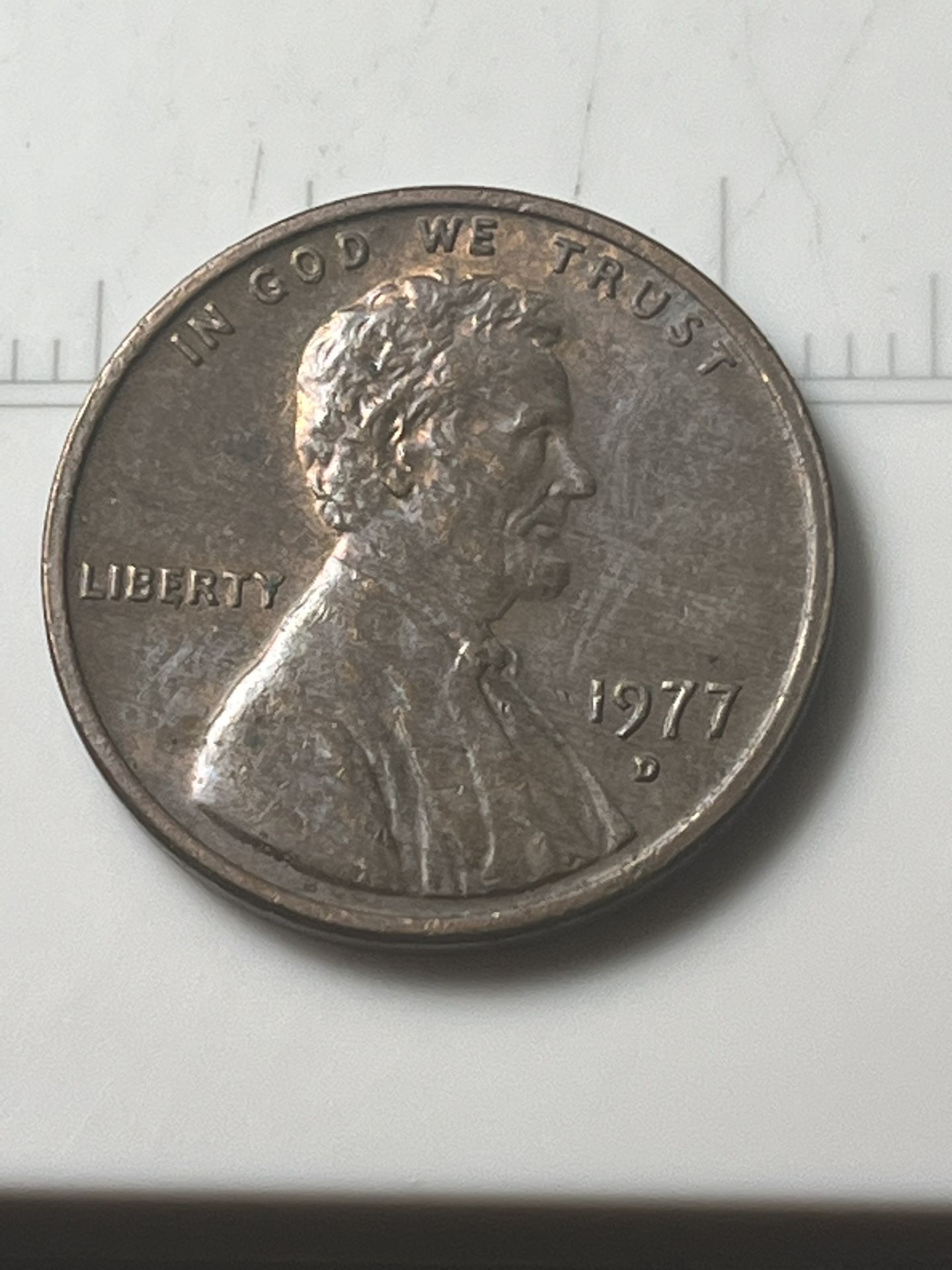 1977 D Penny Doubled