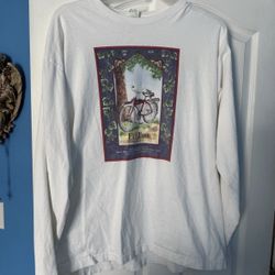 Vintage 90s Fat Tire Amber Ale Beer Art Longsleeve Patagonia USA XL