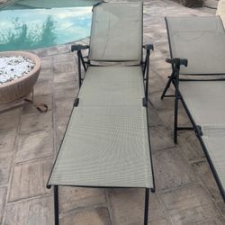 2 Chase Pool Loungers 