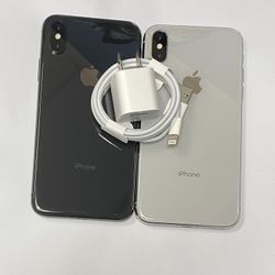 Factory unlocked apple iphone X 64 gb, store warranty! $300 each 