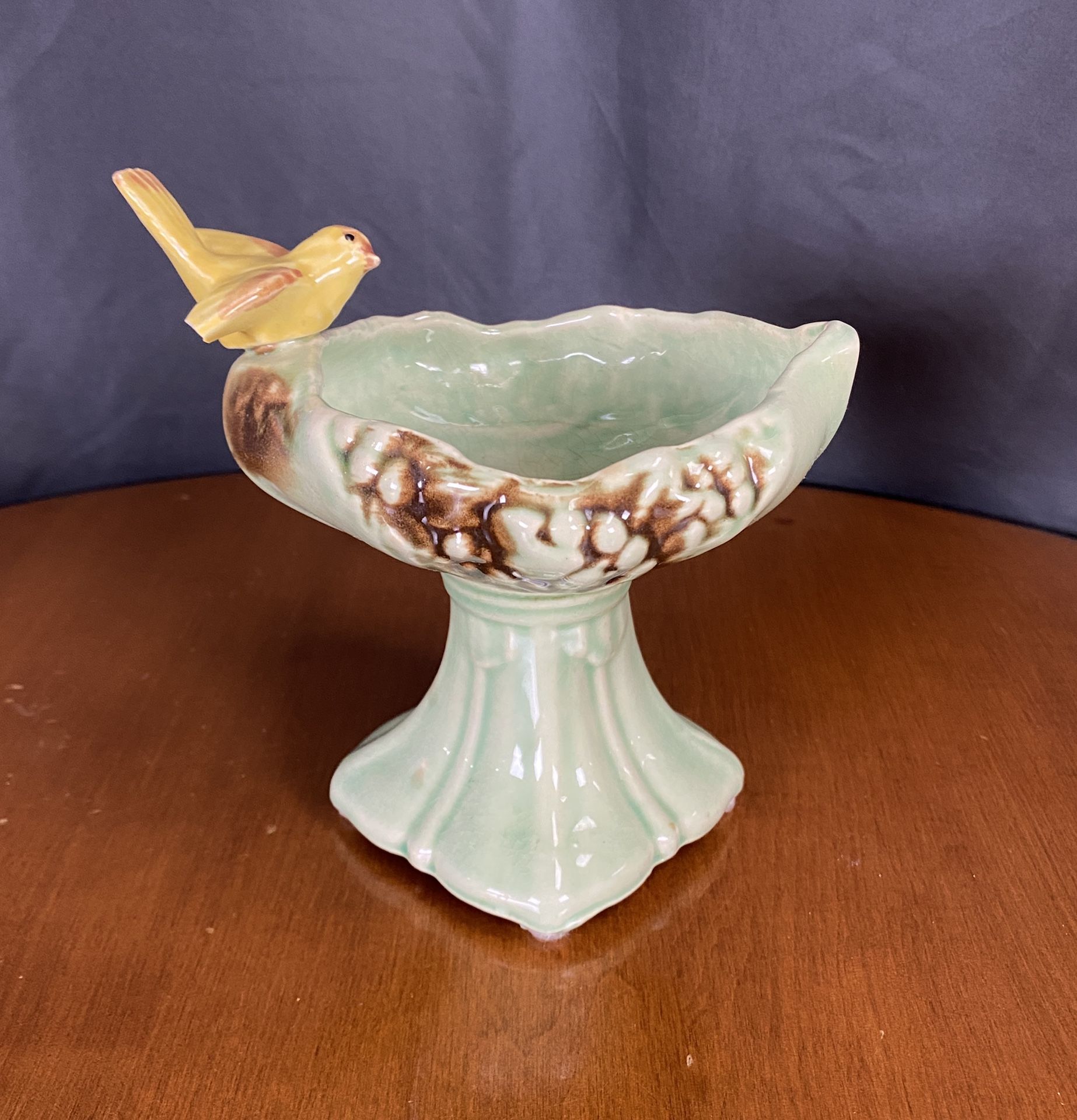 Vintage Ceramic Birdbath