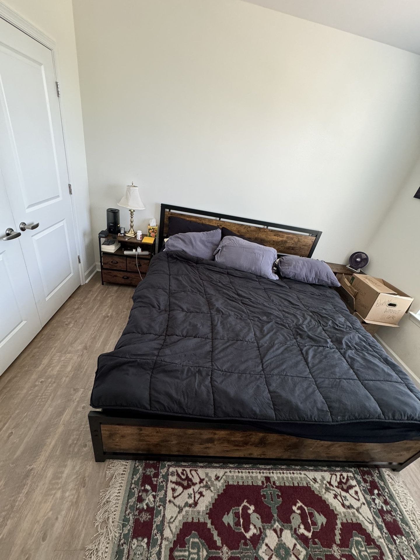Industrial King Bed Frame