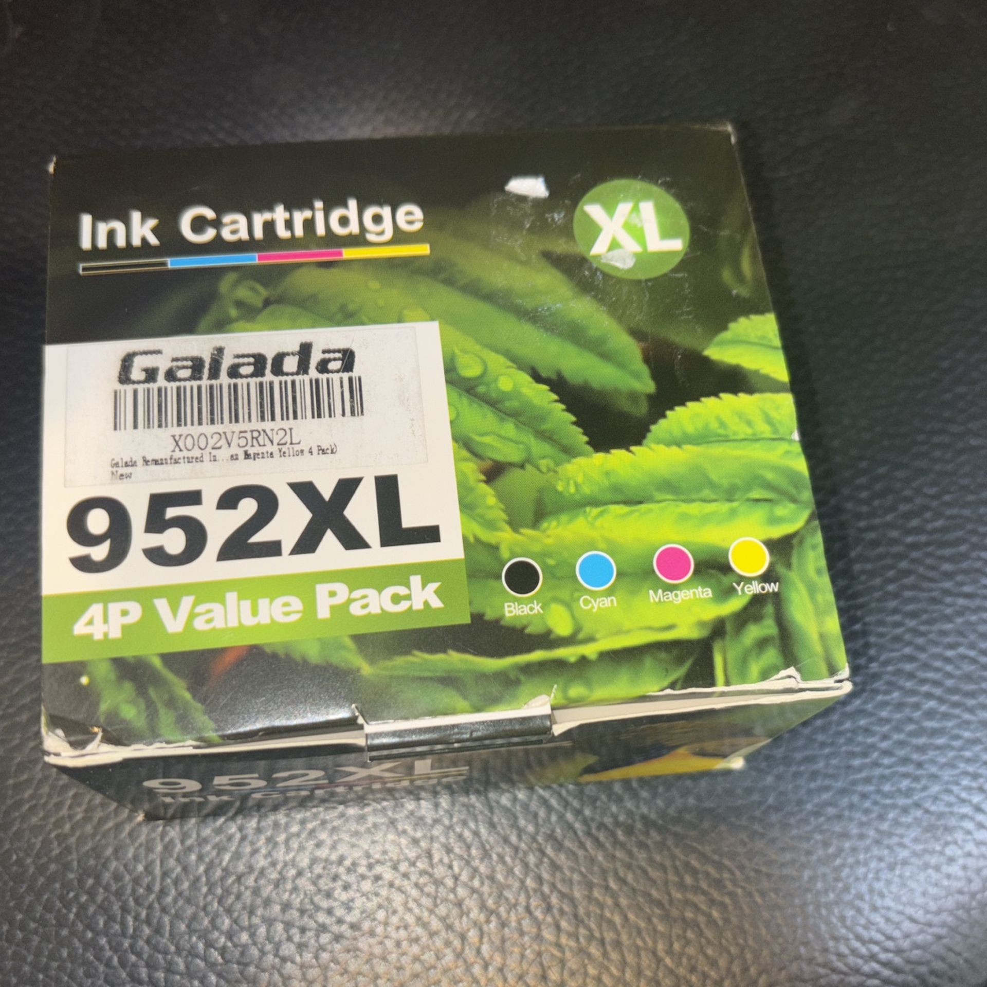 NEW! NIB Kaloking Printer Ink 925XL 4P Value Pack Cartridge black cyan magenta