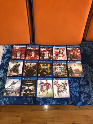 Photo 14 PlayStation4 games. WILLING TO NEGOTIATE. All are in great condition. Both the cases and the disk have no scratches on them.