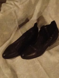 Black Leather Ankle Boots