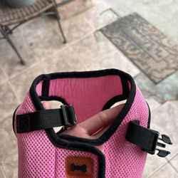 Small Pink dog harness