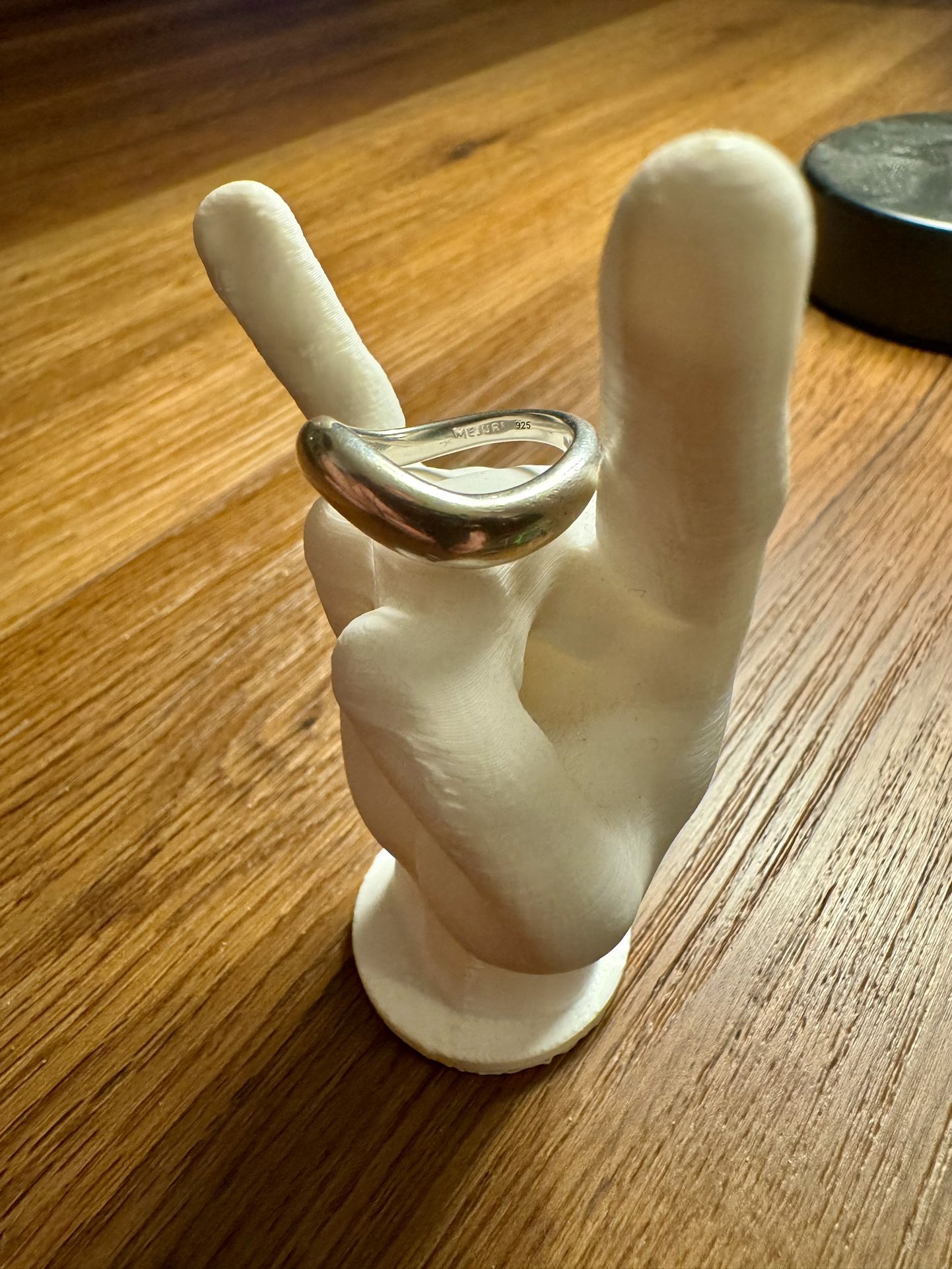 Mejuri SILVER Dôme Figure Ring 8.5 - 9