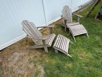Teak Adirondack Chairs (Pair)