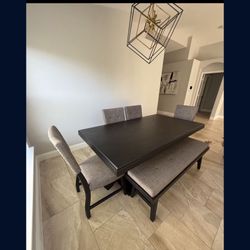 Dining Room Table Chairs And Bench