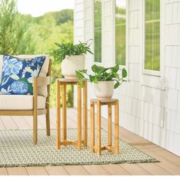 Better Homes & Gardens 2 Pack Wood Plant Stand