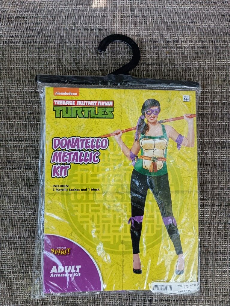 Donatello Metallic Kit Accessories For Adult Halloween Costume.