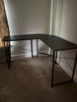 Black desk