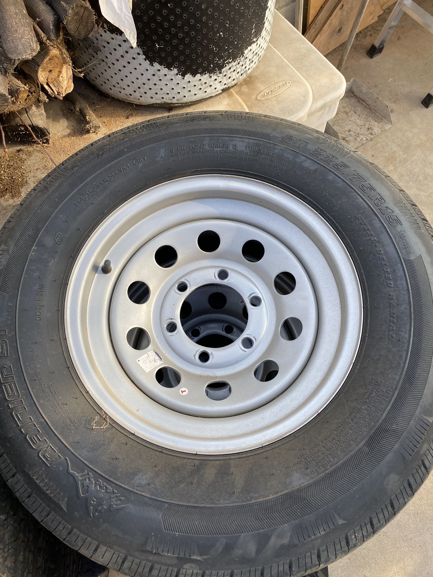 Trailer tires and wheels