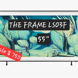 SAMSUNG 55"INCH QLED 4K THE FRAME TV LS03F 