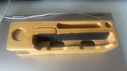 Bamboo USB Charging Station / Desk Organizer
