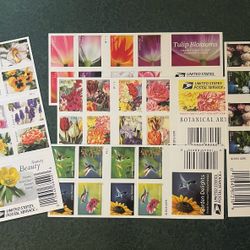 5 Books Floral Variety Postage
