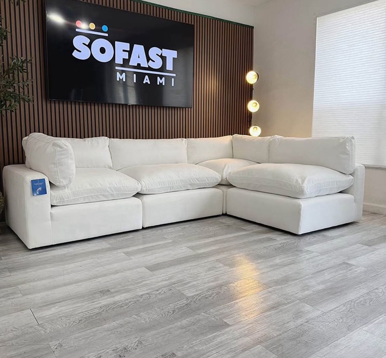 Sectional Couch – White Modular Cloud - Free Delivery