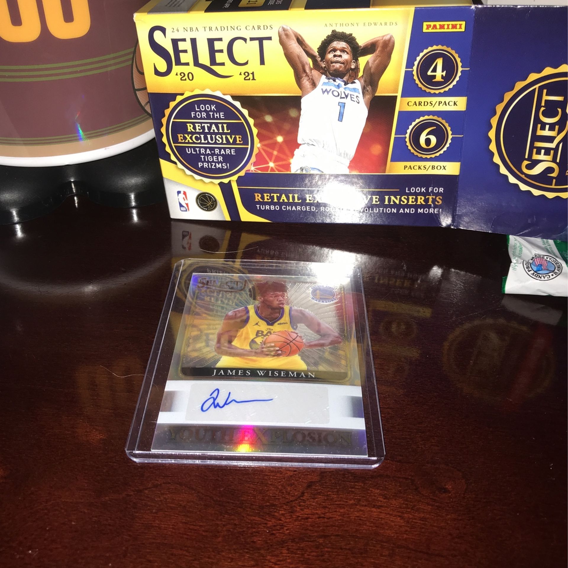 JAMES WISEMAN AUTOGRAPH PANINI SELECT NBA CARD