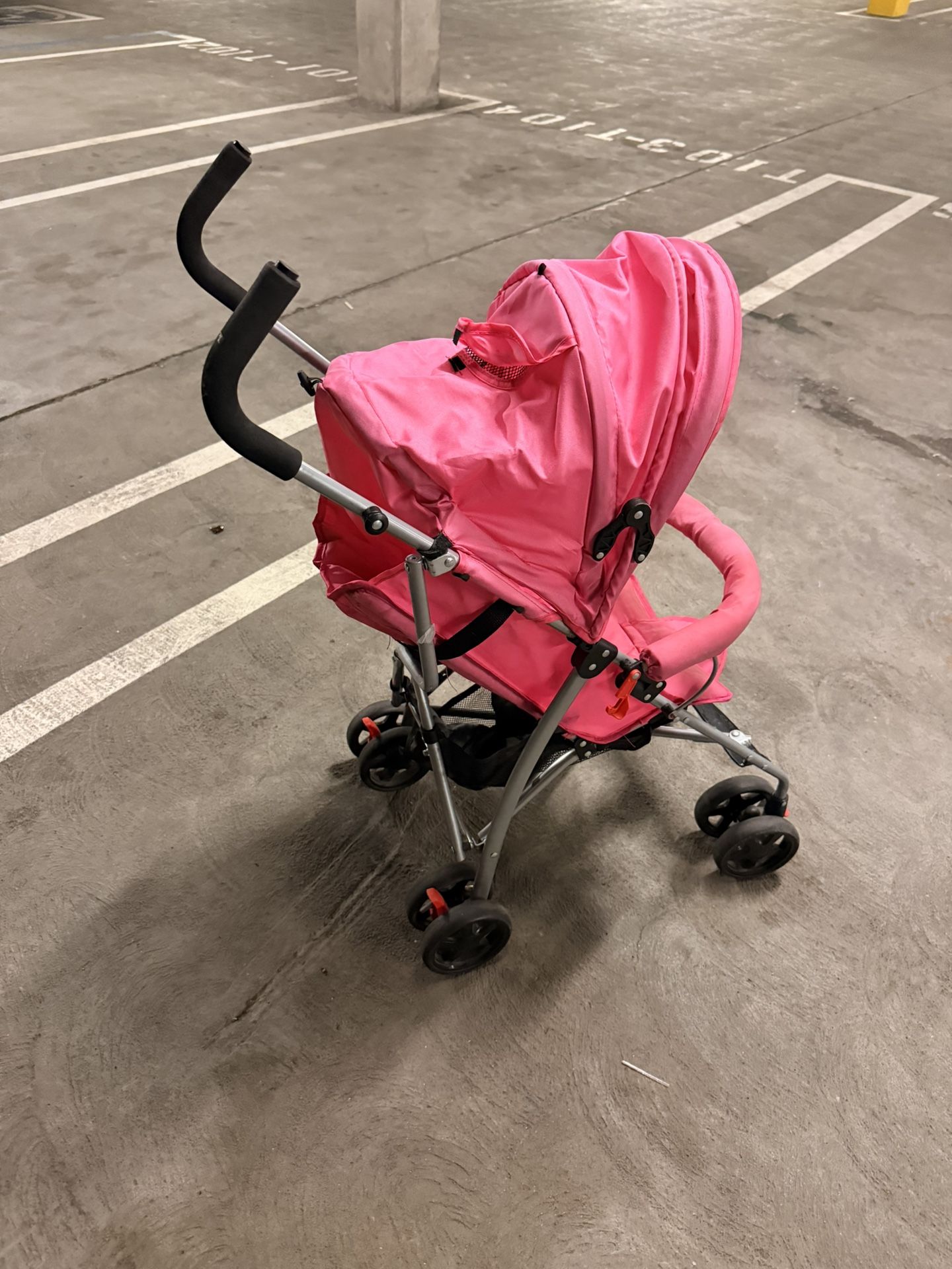 Prinsel Pink Umbrella Stroller – Lightweight & Easy Fold