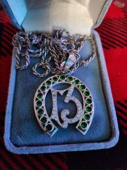 13 Pendant With Necklace
