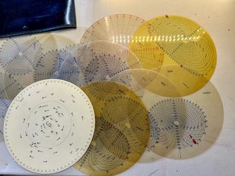 Vintage Celestial Navigation Overlay Discs Set