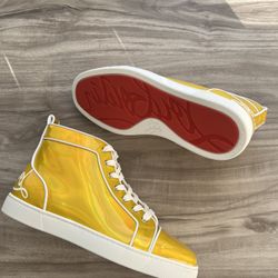 Christian Louboutin Orlato High Yellow Size 8.5 (EU 41.5) Men’s