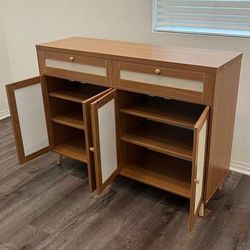 Brand New in Box Modern Japandi Storage Cabinet Dresser TV stand