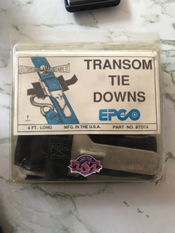 Transom tie downs 4ft
