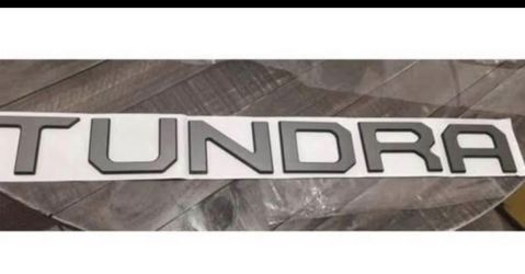 Tundra emblem letters 2022-2025 (gray)
