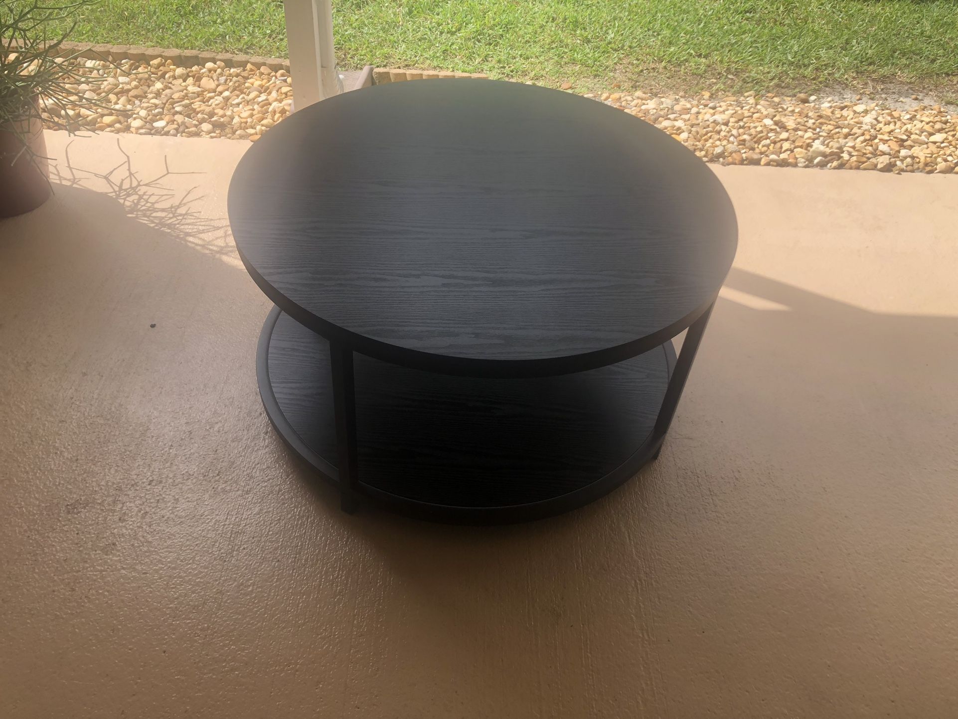 Black Coffee Table Round