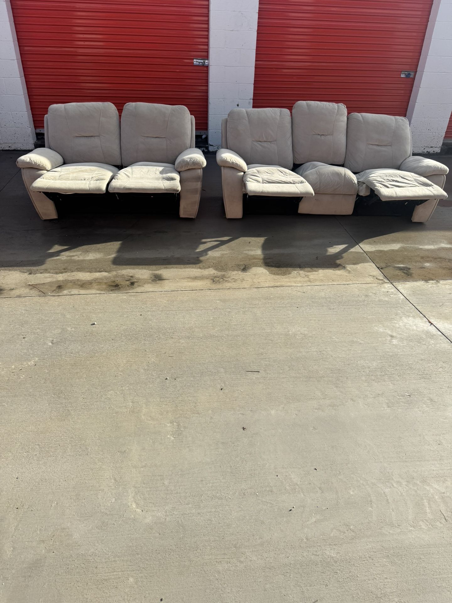 dual recliner sofa set