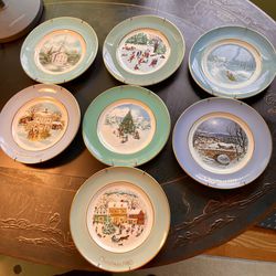 Enoch Wedgwood England For Avon Vintage 1(contact info removed) Christmas Plates