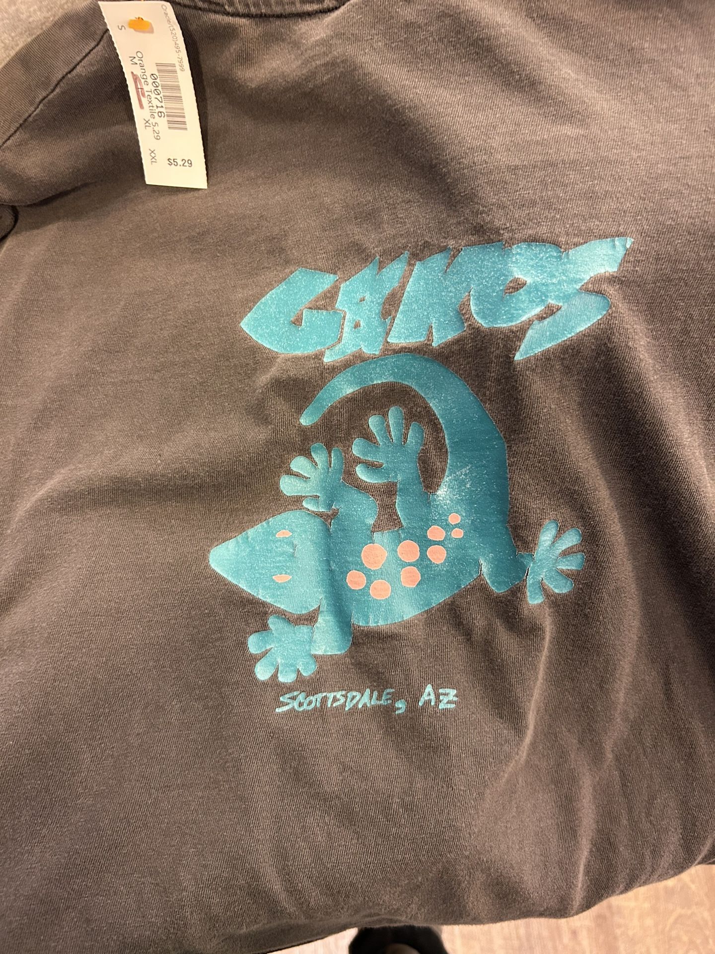90s vtg black gecko tee