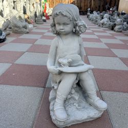 New Girl Made Out Of Cement Perfect Gift 🎁 