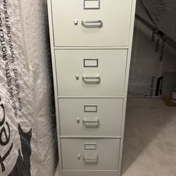 Four-Drawer Metal File Cabinet