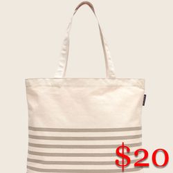 (NEW) (1 AVAILABLE) WOMEN’S J.CREW KHAKI REUSABLE EVERYDAY TOTE - SIZE: OS (ONE SIZE) 